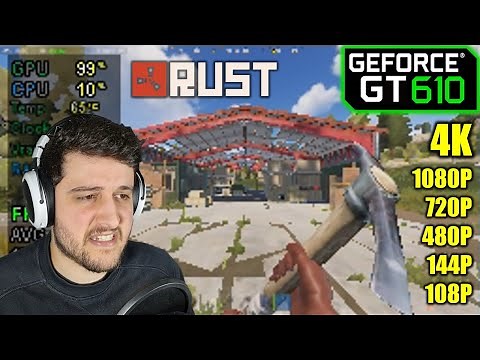 GT 610 in RUST | Can it get 60 FPS?