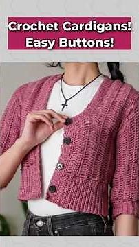 Easy Crochet Cardigan Button Hack You Need To Try!