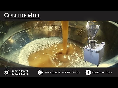 Colloid mill machine / colloid mill working video / paste making machine / peanut butter making