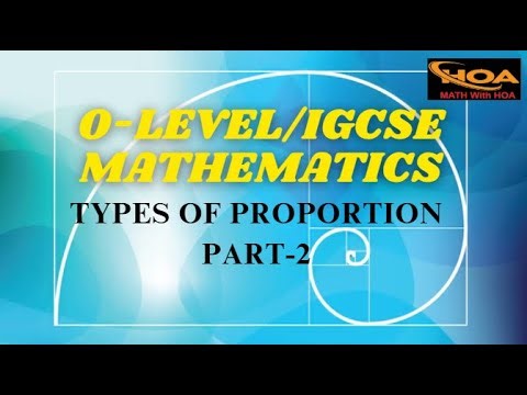Types of Proportion | Part-2 | O Level & IGCSE Mathematics | Direct & Inverse Proportion Explained