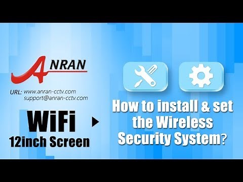 ANRAN 4CH WIFI NVR with 12 Monitor Wireless Security Camera System with 4 Waterproof outdoor Night