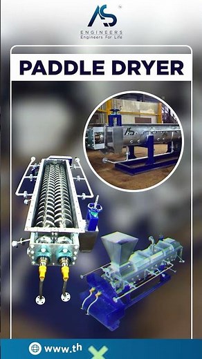 Sludge Drying Made Easy | Paddle Dryer for Wastewater Treatment by AS Engineers