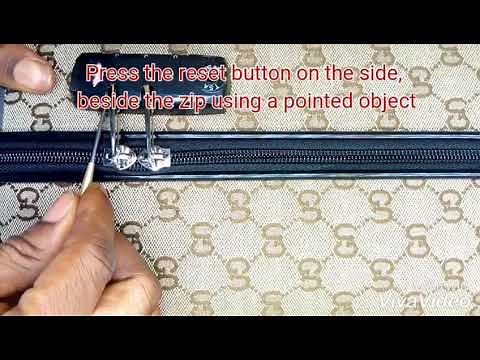 How to reset TSA 002 Combination Lock