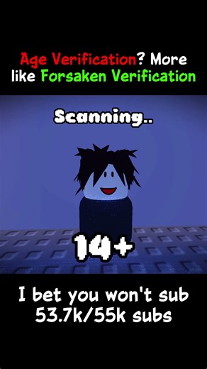 Age verification? More like Forsaken Verification!1! || #roblox #forsaken #fyp