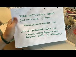 Introduction to Machine Knitting on a Silver Reed Punchcard Machine - Video One