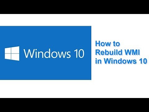 How to Rebuild WMI in Windows 10