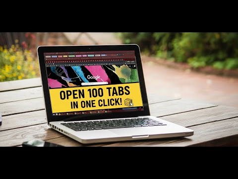 How to open many tabs in one click