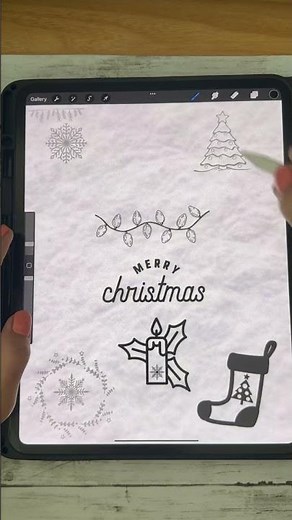 🎄 Procreate Christmas Stamps | Festive Card Making + Designs