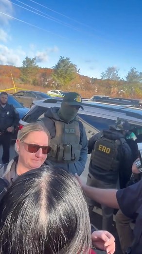 974K views · 9.8K reactions | Disturbing video captured the moment a woman was arrested during a traffic stop in Fitchburg, Massachusetts by ICE agents, separating her from her infant child. On X, a Department of Homeland Security spokesperson said Juliana Milena Ojeda-Montoya, the woman in the car, was a “violent criminal illegal alien." | New York Post | Facebook