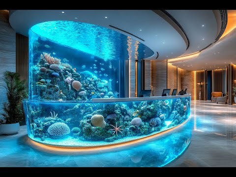 Ocean Hotel Reception Desk: Stunning, Living & Breathing AI Concept by AICI