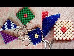 How to Make Beaded key Chains // A Simple Beads Box Keyholder Tutorial