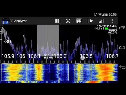 RF Analyzer - Explore the frequency spectrum with the HackRF on an Android device