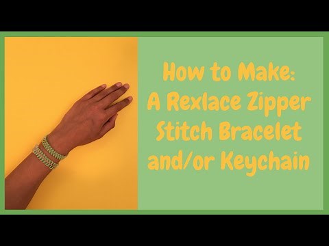How to Make a Rexlace Zipper Stitch Bracelet and/or Keychain | Craft Kids
