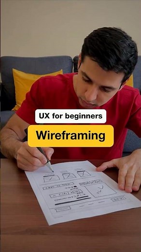 UX design for beginners: Wireframing 📝 #uxdesign #ux