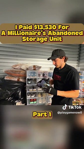 I Paid $13,530 For A Millionaire's Abandoned Storage Unit #storageunit #sneakers #sneakerhead #storagewars #treasurehunt