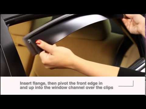 WeatherTech: Rear Side Window Deflector Channel Clip - Installation Guide
