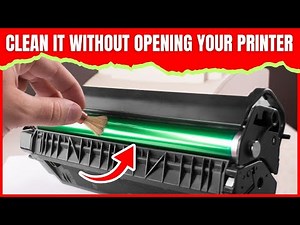 How to Clean A Laser Printer Drum WITHOUT Removing It 🖨️ Easy & Safe Method ✨