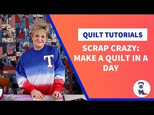 Fast & Easy Quilt with Scrap Crazy Templates by Creative Grids.