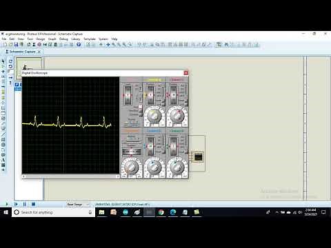 ECG sensor Simulation using Proteus