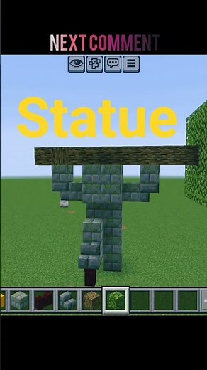 "How to Make a Minecraft Statue | Easy Minecraft Statue Tutorial" #minecraft