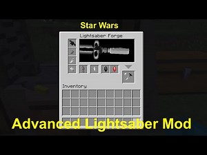 Build-a-Lightsaber! [Minecraft Mod Showcase Advanced Lightsaber Mod]