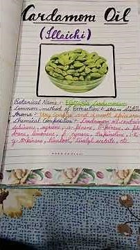 Chemistry project class 12th ( Extraction of essential oils from aniseed,carom, caramom)