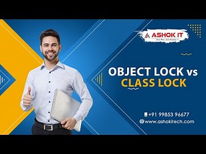 Object lock vs class lock | Ashok IT.
