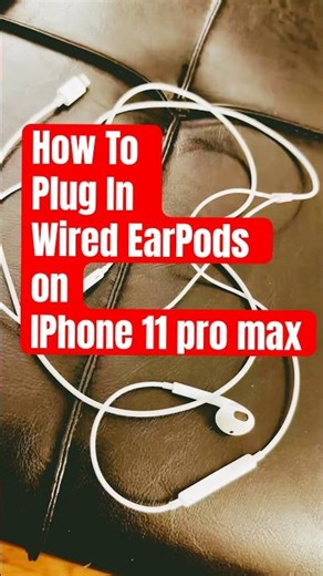 How to plug in wired EarPods on iPhone 11 Pro Max | How To Connect EarPods To IPhone #how #shorts