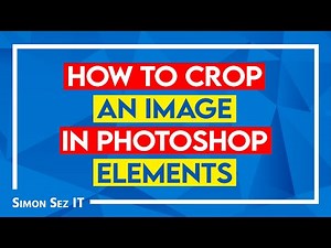 How to Crop a Photo and Images in Photoshop Elements 2022 Using the Crop Tool