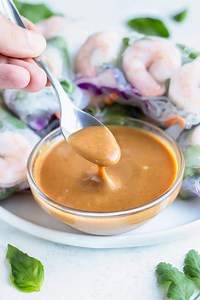 Thai Peanut Sauce for Spring Rolls - Evolving Table