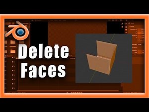 Blender Tutorial: How To Delete Faces In Blender