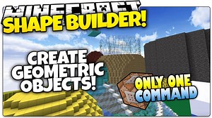 Minecraft | Make Shapes & Spheres In Minecraft! | Only One Command (One Command Creation)