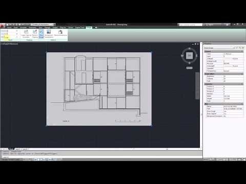 AutoCAD - Import Raster Image & Scale for Tracing (AUTOCAD 2012)