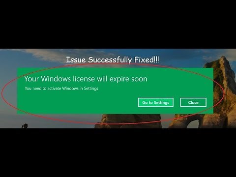 100% Working - How to fix "your windows license will expire soon" on windows 10