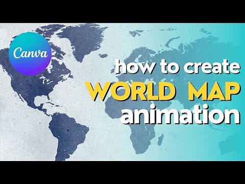 How To Create a Stunning World Map Animation in Canva | Easy Step-by-Step Tutorial