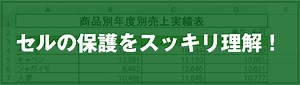 [EXCEL]セルの保護をスッキリ理解！｜EXCEL屋（エクセルや）