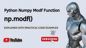Python Numpy modf Function Explained | Python Numpy Function | Numpy Python Tutorial