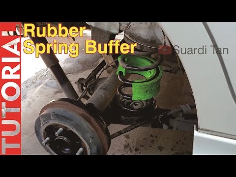 How to Install Car Rubber Coil Spring Aid / Spring Buffer / Spring Cushion / Sport Damper