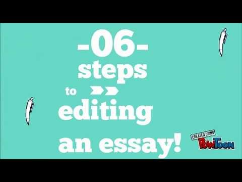 6 steps to editing an essay!
