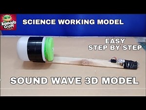 Sound Wave Model | Class 9 Science Project | DIY Physics Experiment with Laser Light | KOMODO CRAFT
