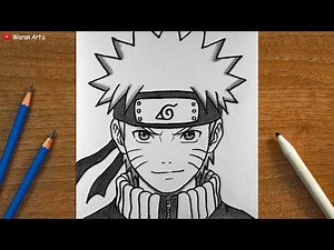 Easy anime drawing || How to Draw Naruto || Step by Step Anime Art Sketch Tutorial