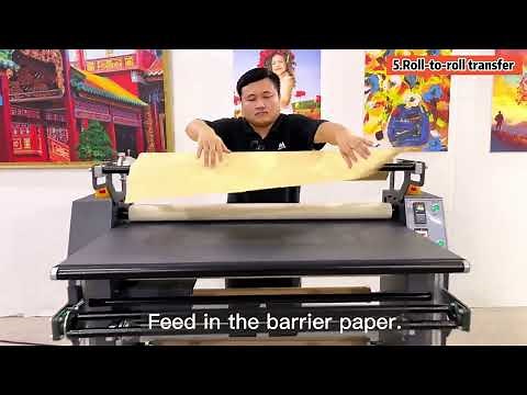 How to Transfer Fabric with Rotary Heat Press Machine