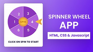 Spin Wheel App With Javascript | Coding Artist