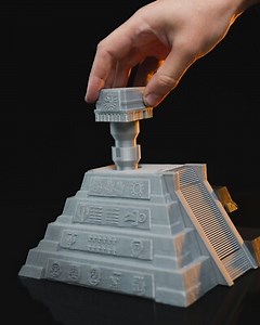 Pyramid Riddle Puzzle Box 3D Print, Secret Compartment, Assembled PLA  | eBay UK