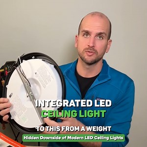 17K views · 69 reactions | Over the past five years on YouTube, after publishing over 300 videos, I've learned a thing or two about DIY electrical projects. In this video, I want to share some valuable lessons learned, particularly the hidden downsides of modern LED ceiling lights. Most of this information and these lessons have come from viewers and their great comments over the years. #HomeImprovement #LEDLighting #DIY | Everyday Home Repairs | Facebook