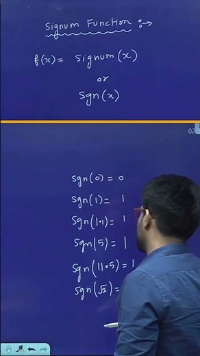 Definition Of Signum Function 😍😍