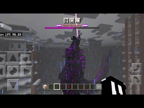 Shin Godzilla Destroying The City in Minecraft