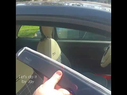 Installing window deflectors on fiat 500