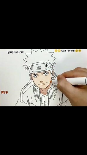 How to Draw Naruto Uzumaki Naruto Easy Drawing Tutorial Step by Step Anime Drawing 🥺🥺😭😭🥺🥺