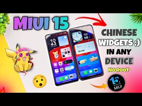 Miui 15 - New Chinese Widgets Enable ⚡ In Any Xiaomi Device No Root 🔥 | Miui 15 Features ⚡⚡